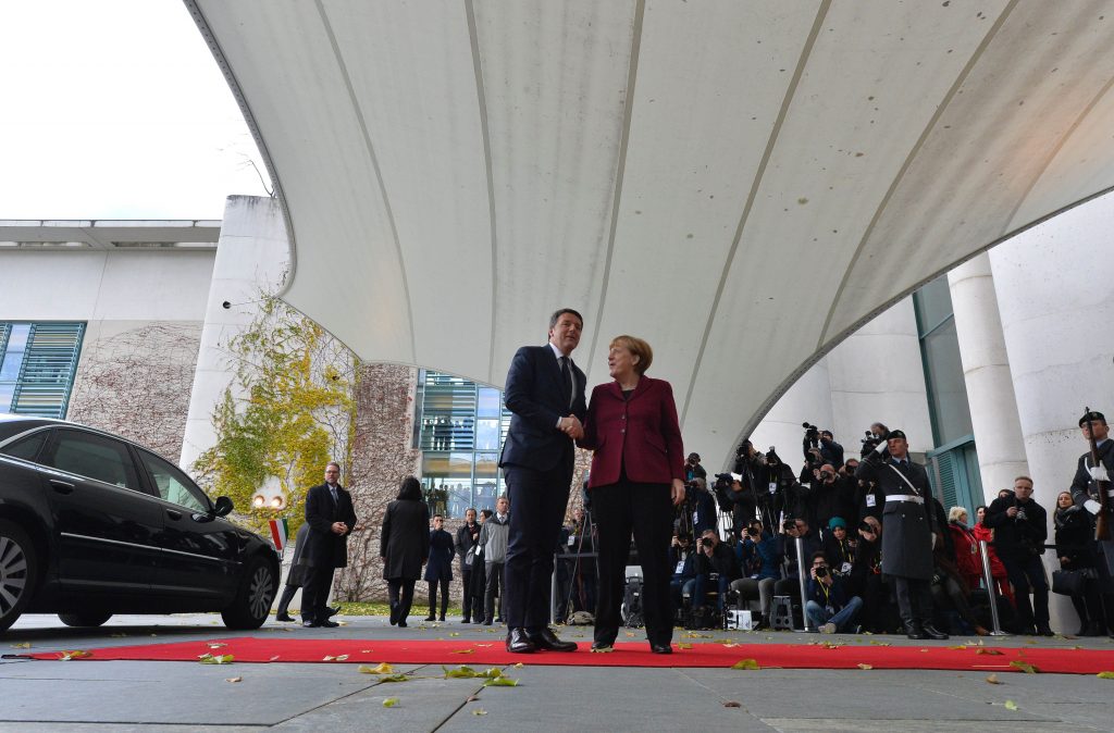 Merkel and Renzi