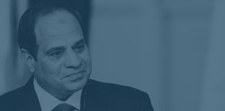 Egyptian President Abdel-Fattah al-Sisi, gives a joint statement