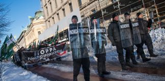 anti-immigration protest in Sweden